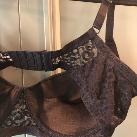 NWT Ivory Rose Black Lace Bra 36 E (DD) - Picture 4 of 6